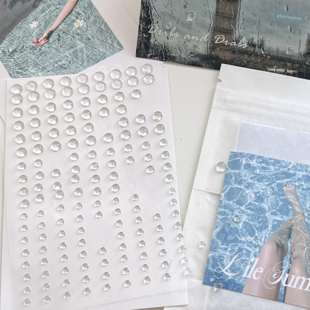 Simulated Transparent  Water Drop Sticker