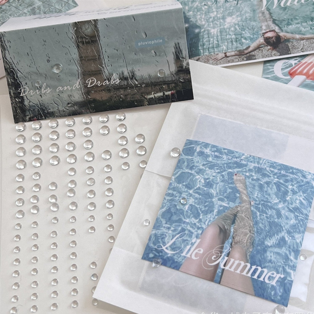 Simulated Transparent  Water Drop Sticker