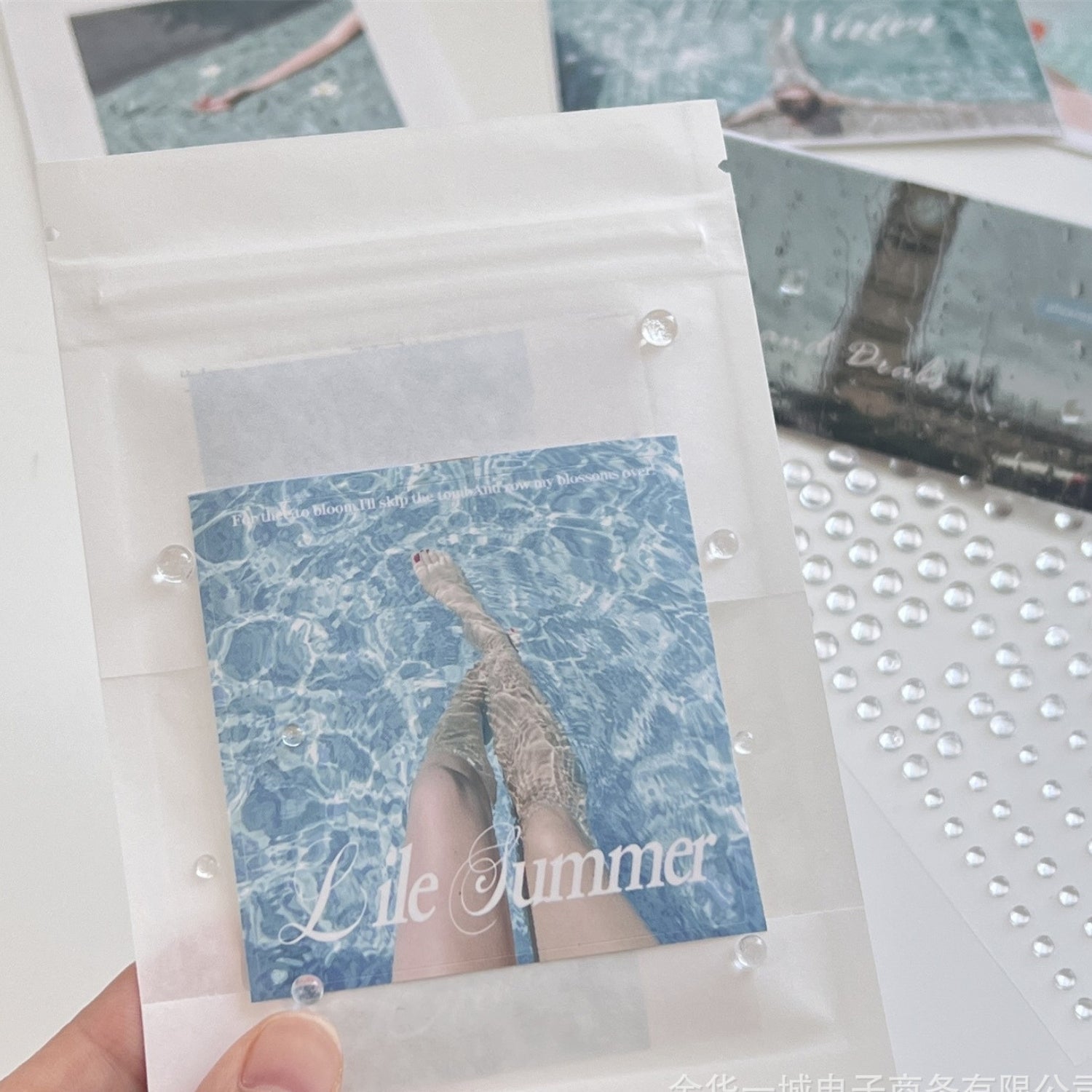 Simulated Transparent  Water Drop Sticker