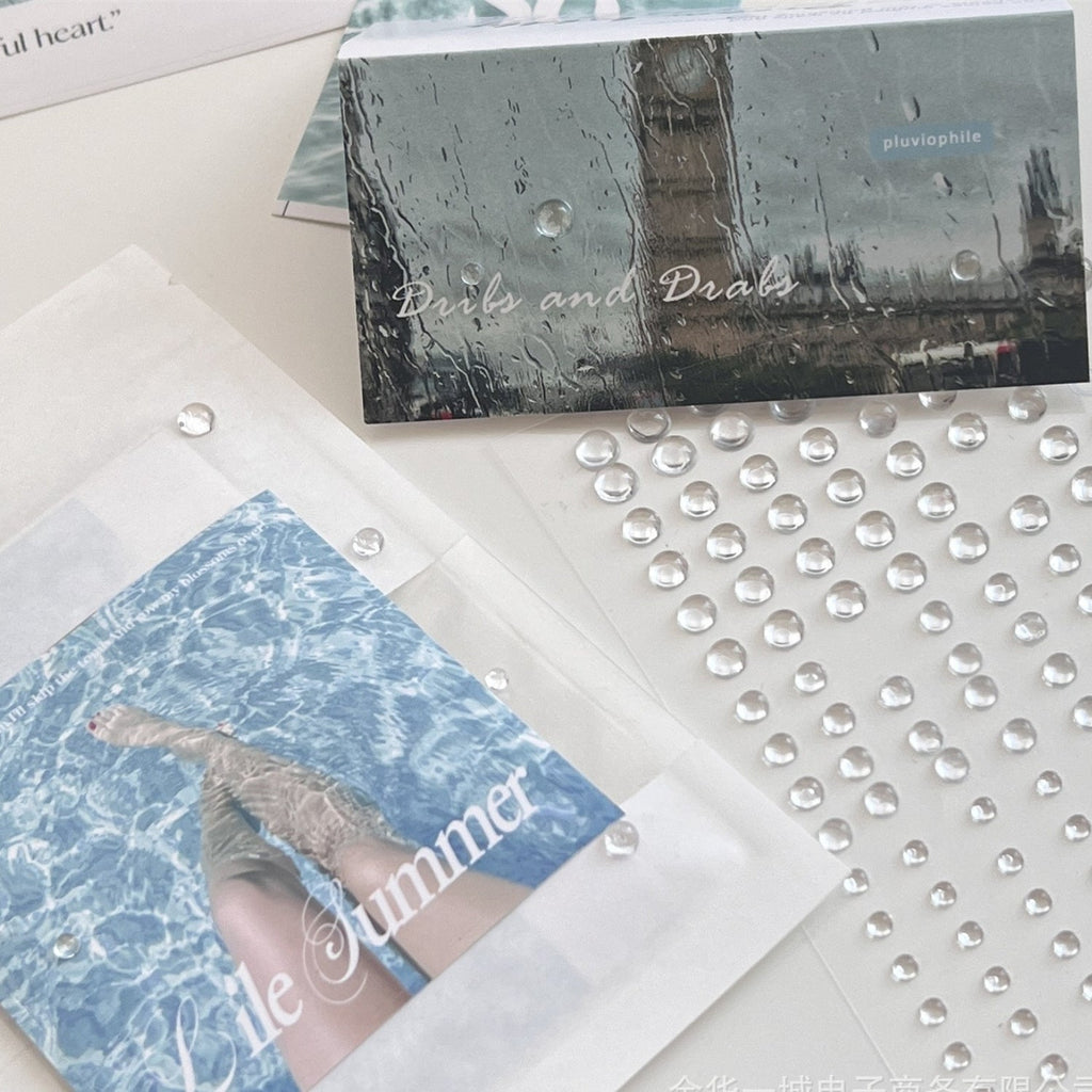 Simulated Transparent  Water Drop Sticker