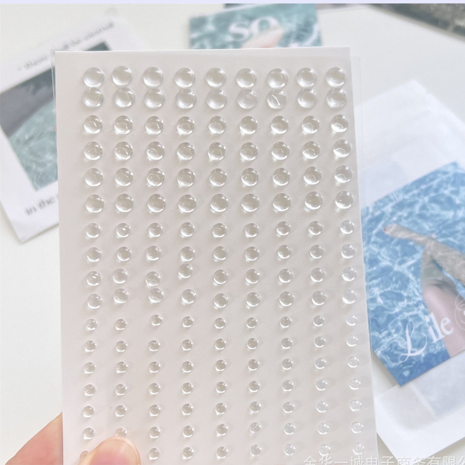 Simulated Transparent  Water Drop Sticker
