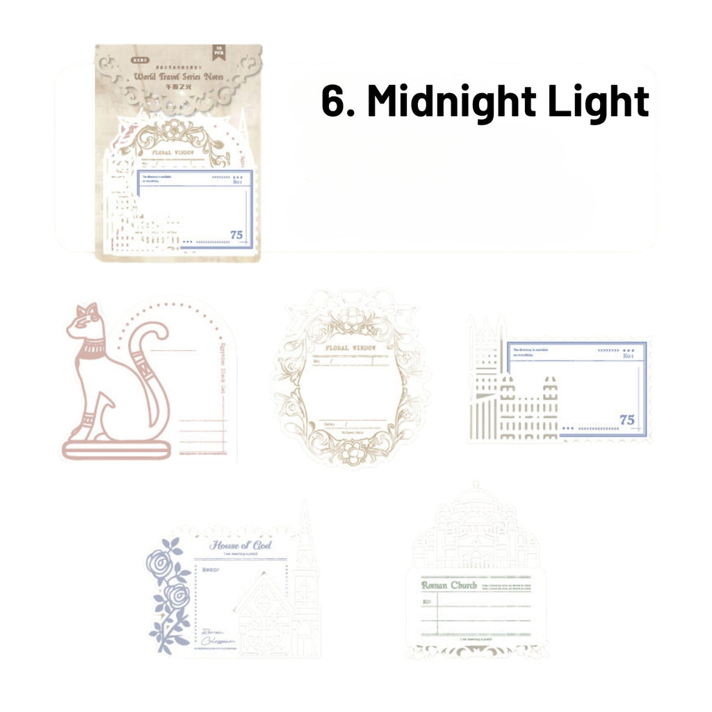 Around the World Series Vintage Hollow Note Cards