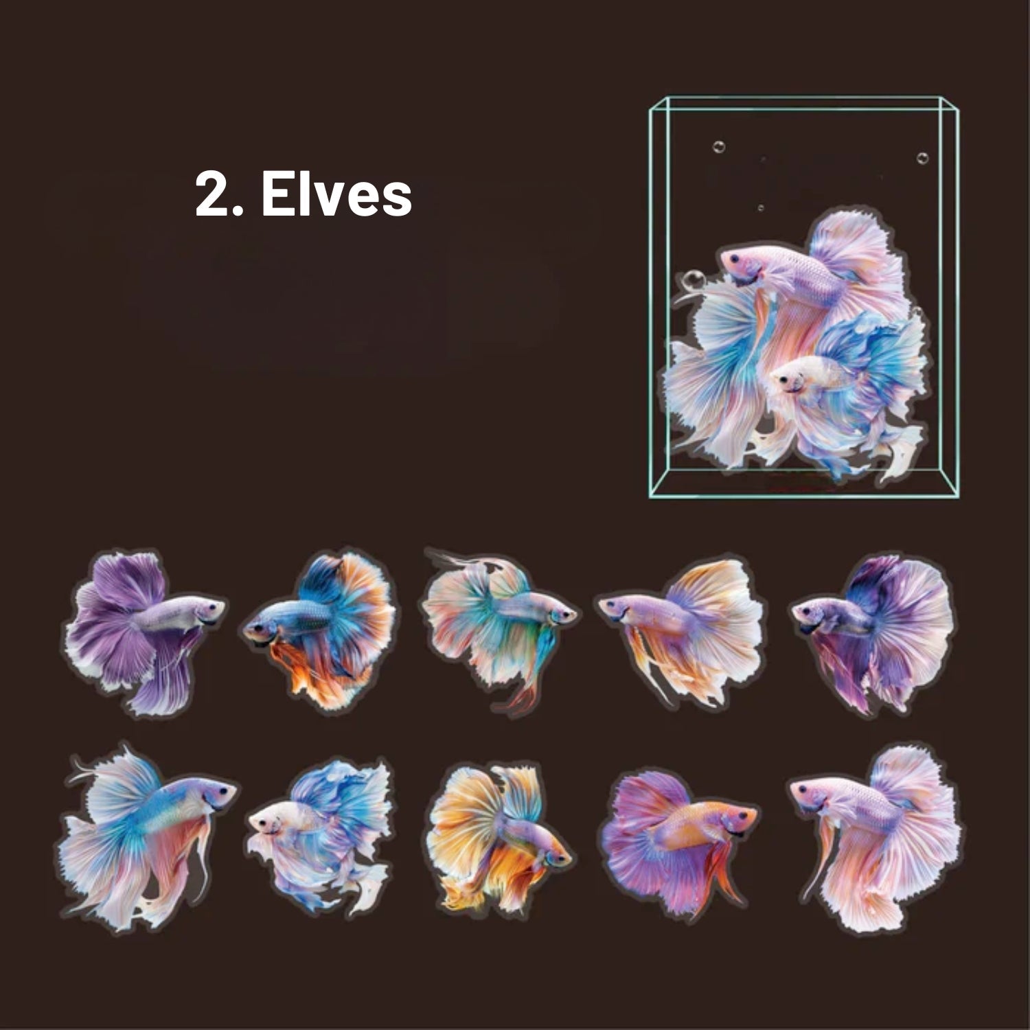 Colorful Fish Decorative Stickers