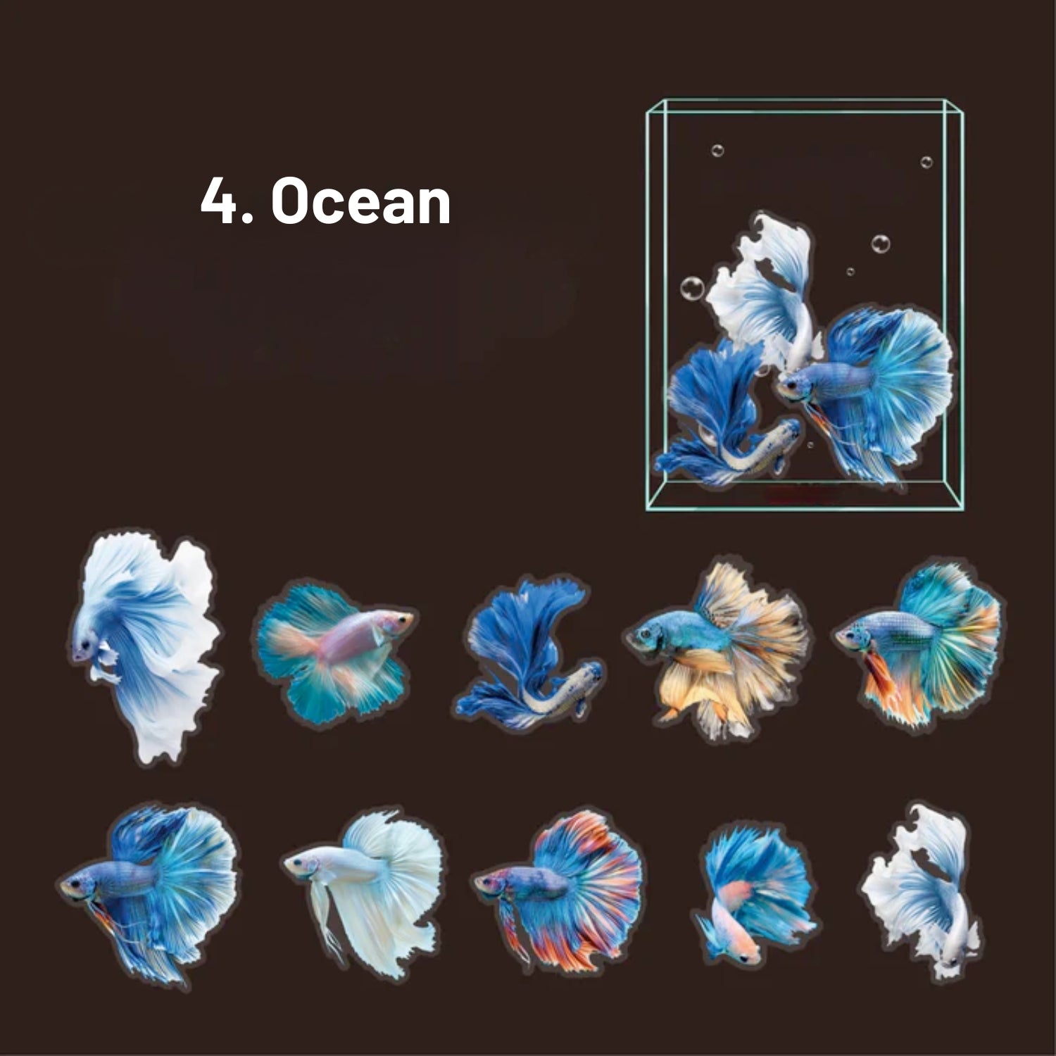 Colorful Fish Decorative Stickers