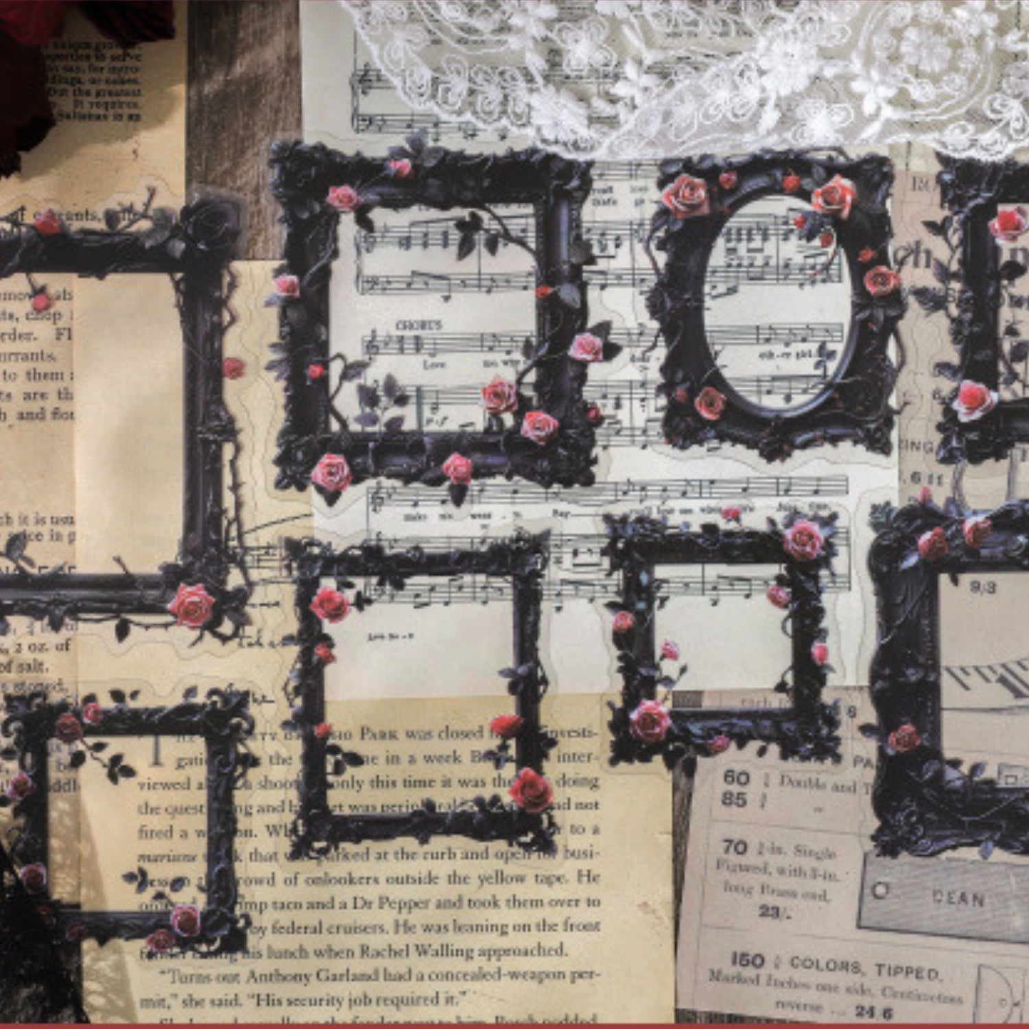 Dark Gothic Series Gorgeous Landscape Border