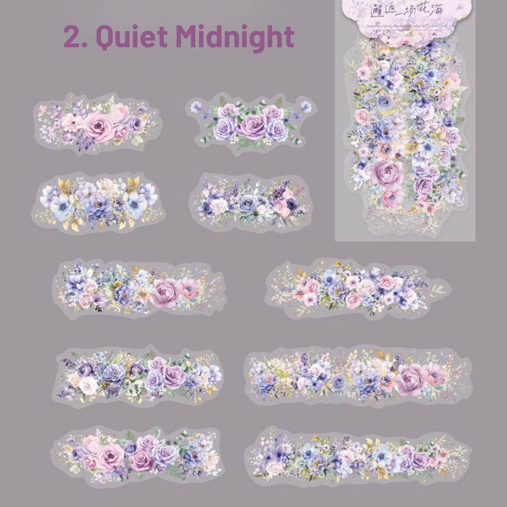 Encounter A Sea Of Flowers Series Gorgeous Flowers And Plants Sticker Pack