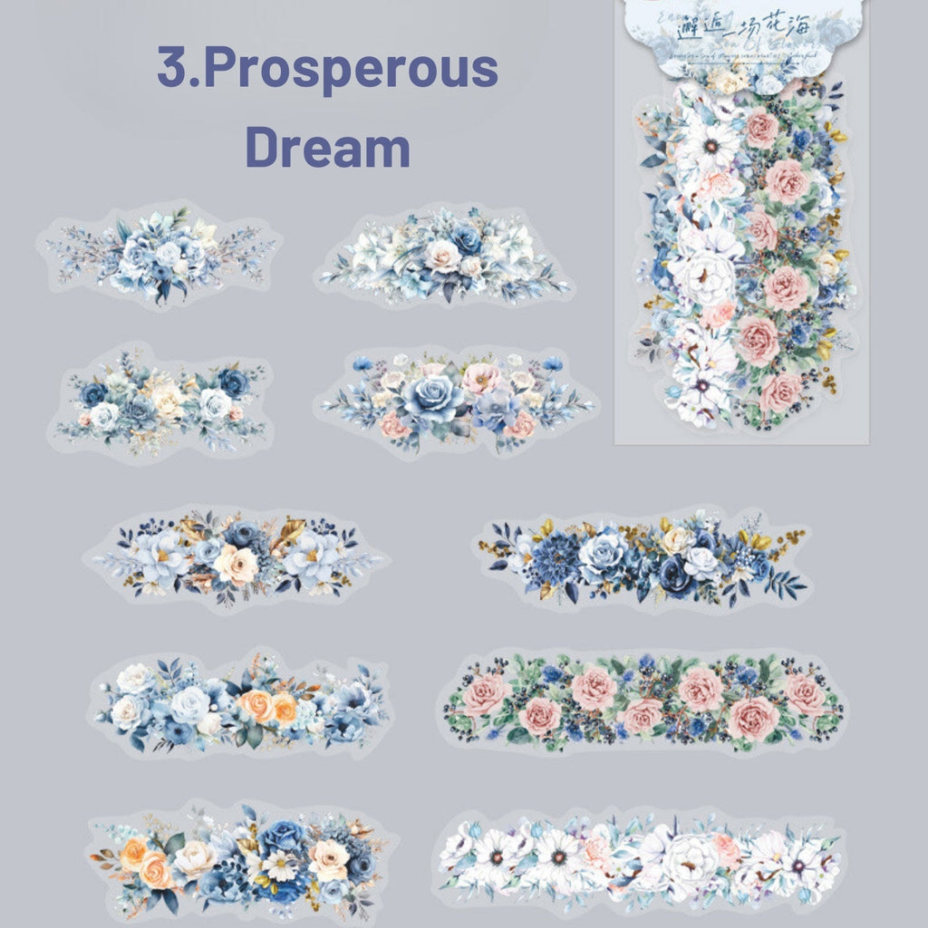 Encounter A Sea Of Flowers Series Gorgeous Flowers And Plants Sticker Pack