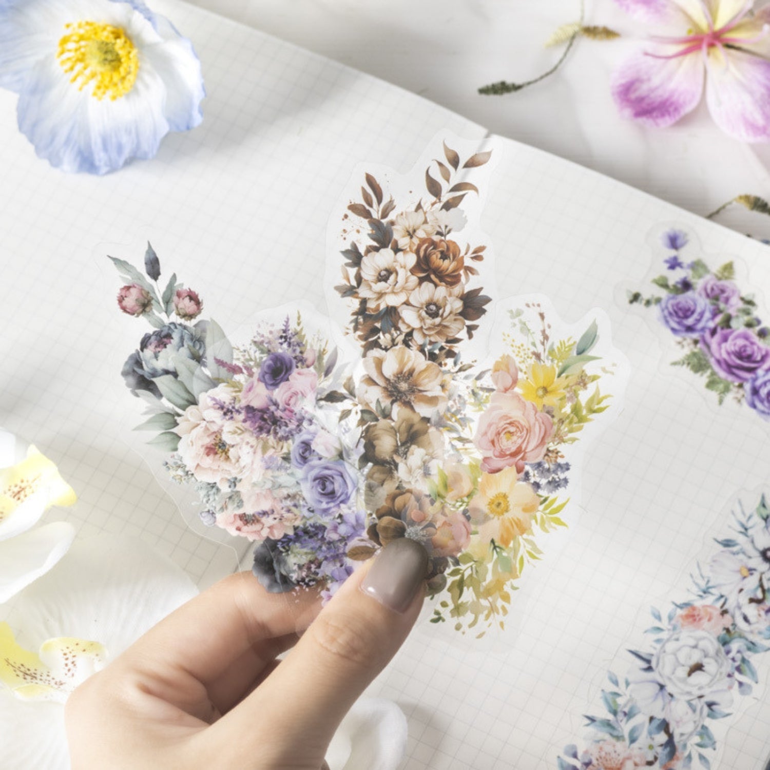 Encounter A Sea Of Flowers Series Gorgeous Flowers And Plants Sticker Pack