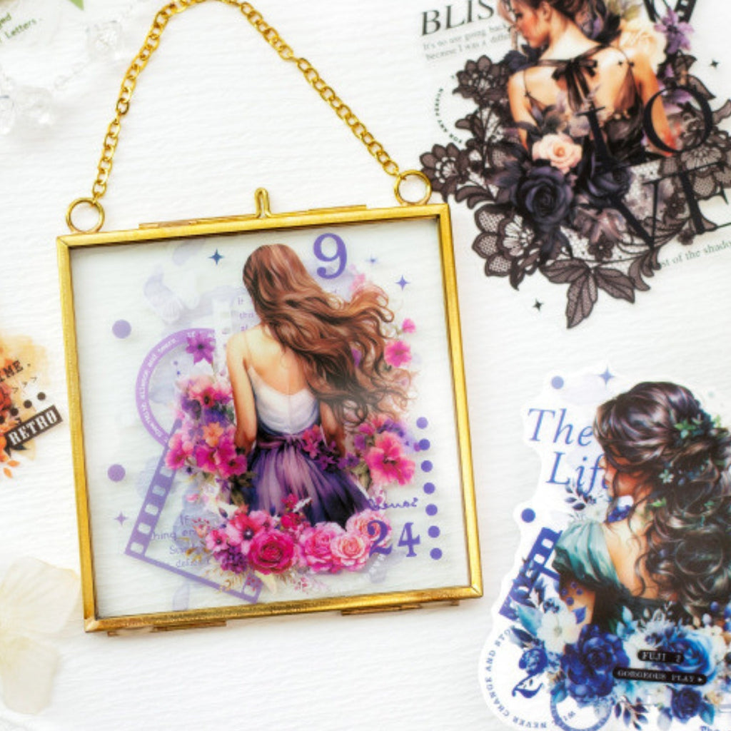 Freeze-frame Back Series Character Material Sticker Pack