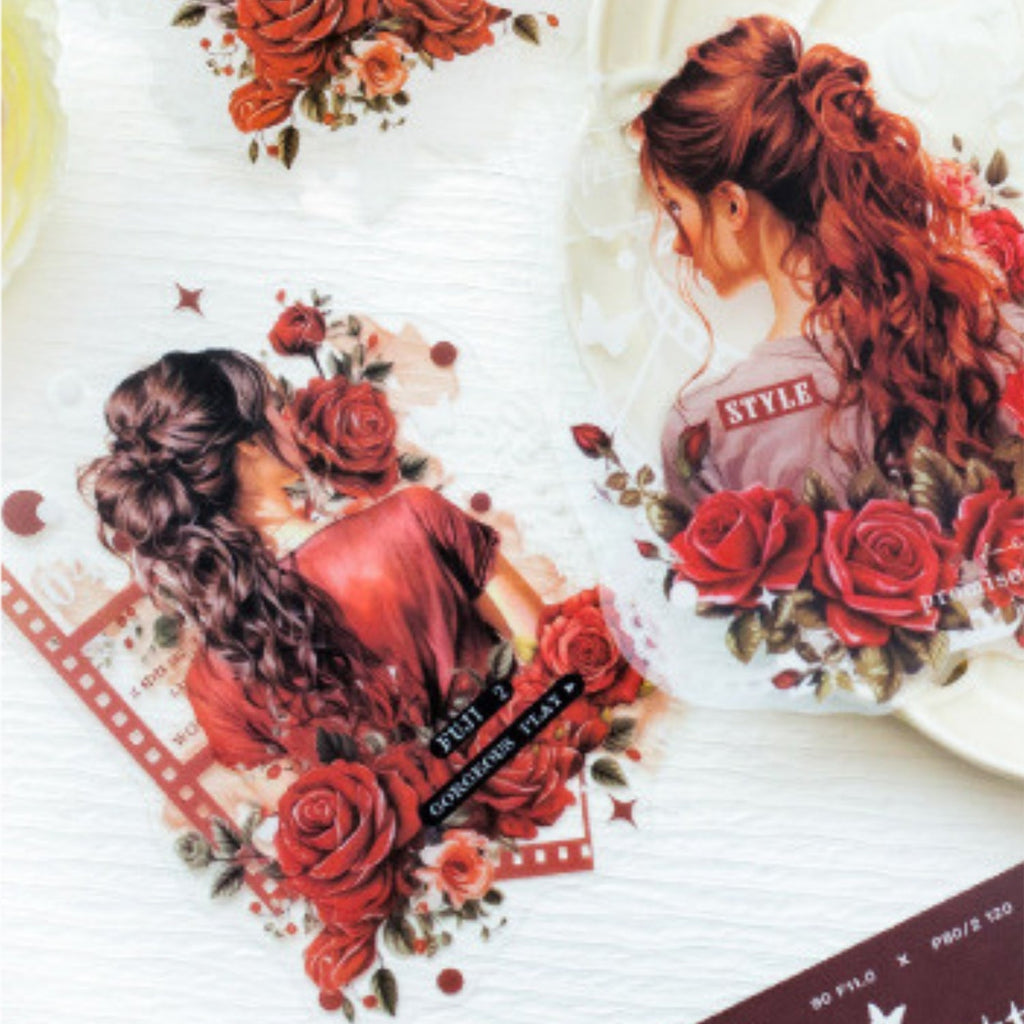 Freeze-frame Back Series Character Material Sticker Pack