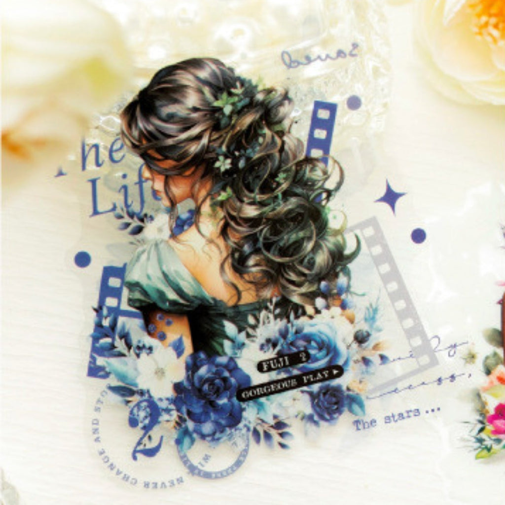 Freeze-frame Back Series Character Material Sticker Pack