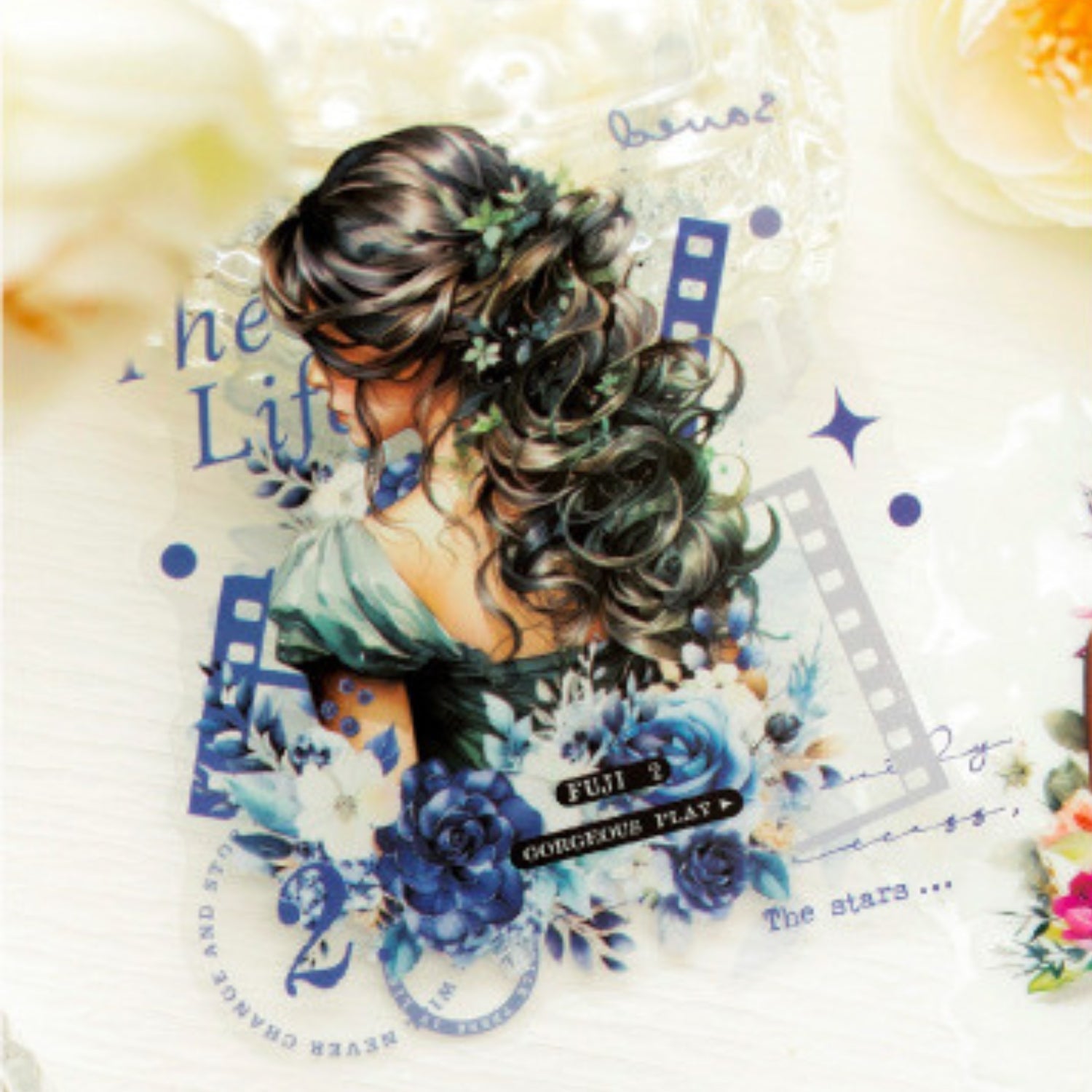Freeze-frame Back Series Character Material Sticker Pack