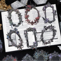 Magic Mirror Series Large Photo Frame Hot Stamping Silver Sticker Pack
