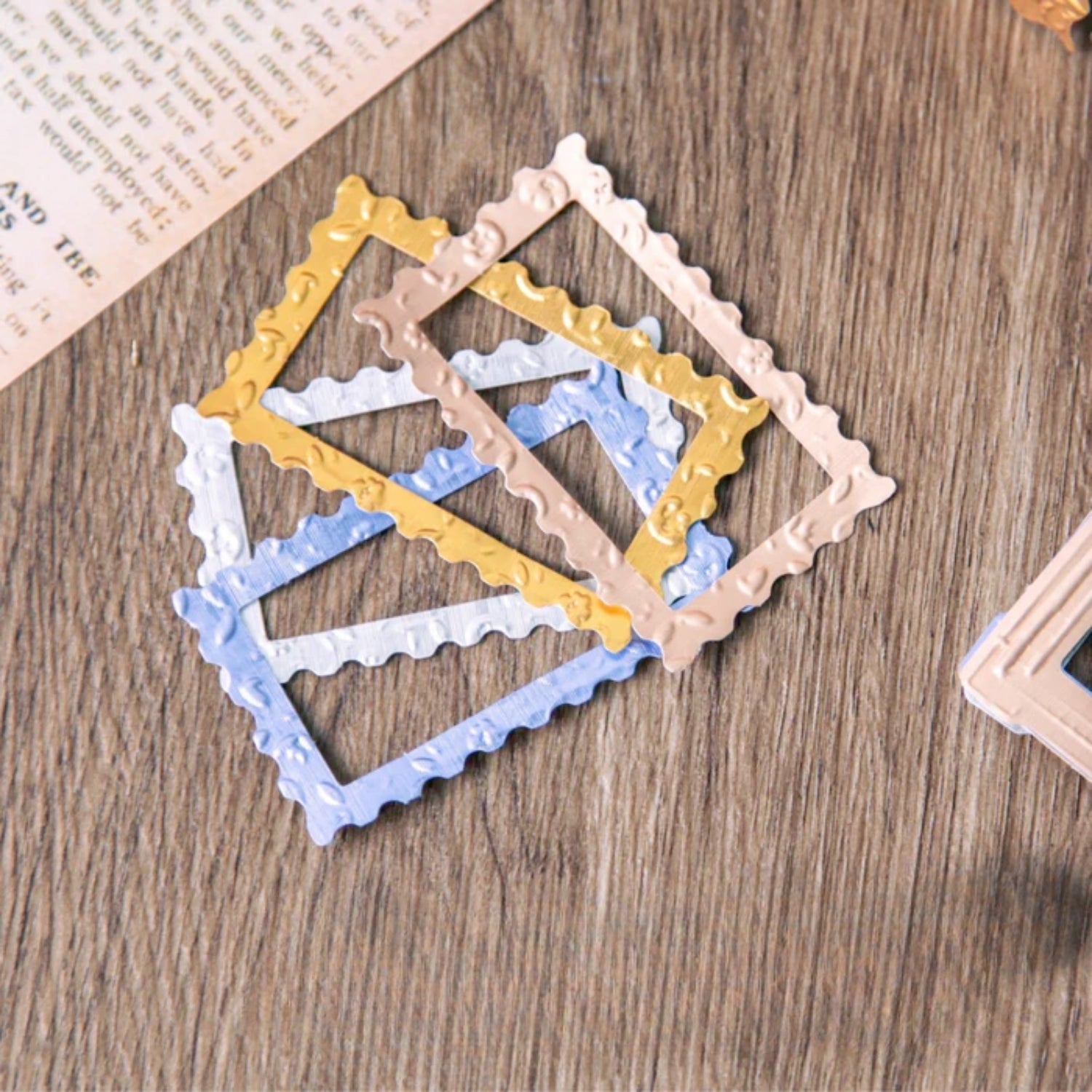 Metal Mirror Series Frame Theme Stickers
