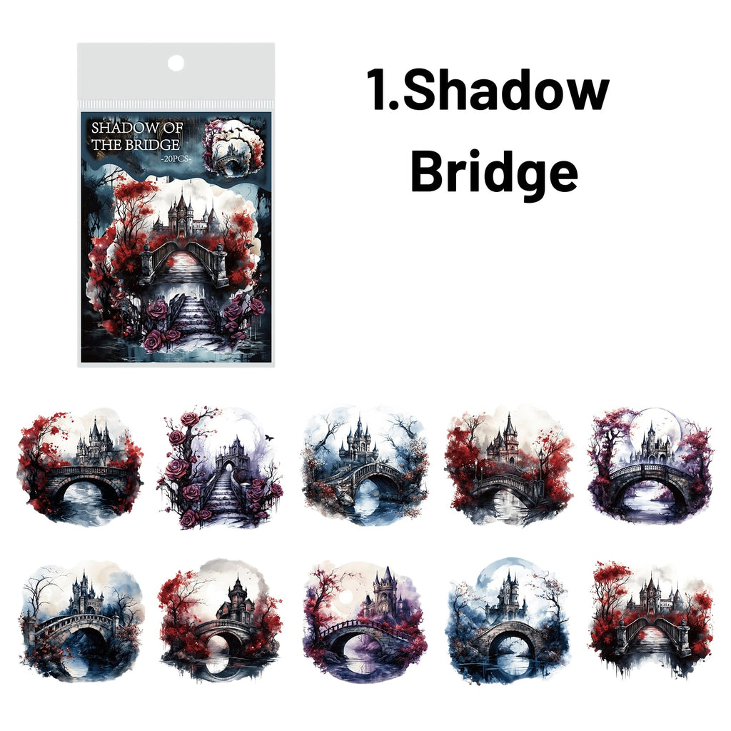 Mist Tales Series Creative Retro PET Clear Sticker Pack