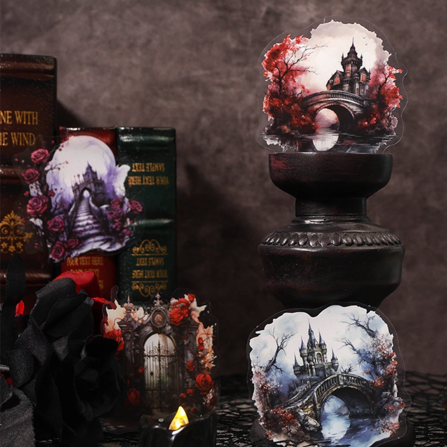 Mist Tales Series Creative Retro PET Clear Sticker Pack