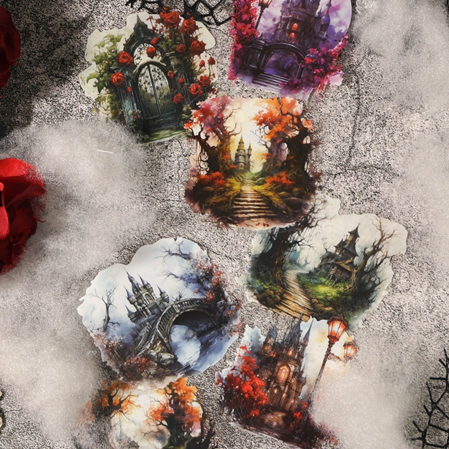 Mist Tales Series Creative Retro PET Clear Sticker Pack