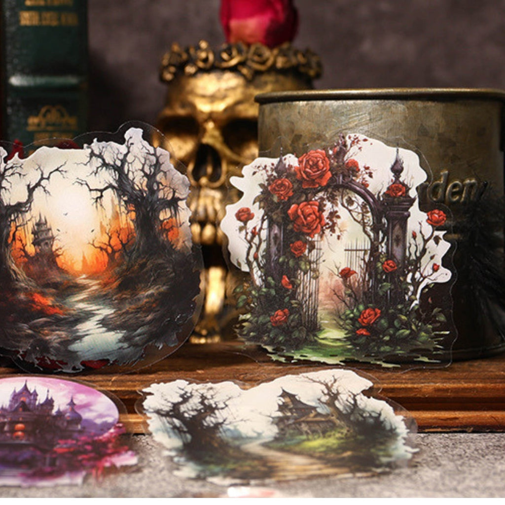Mist Tales Series Creative Retro PET Clear Sticker Pack