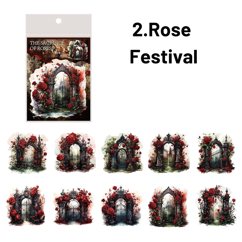 Mist Tales Series Creative Retro PET Clear Sticker Pack