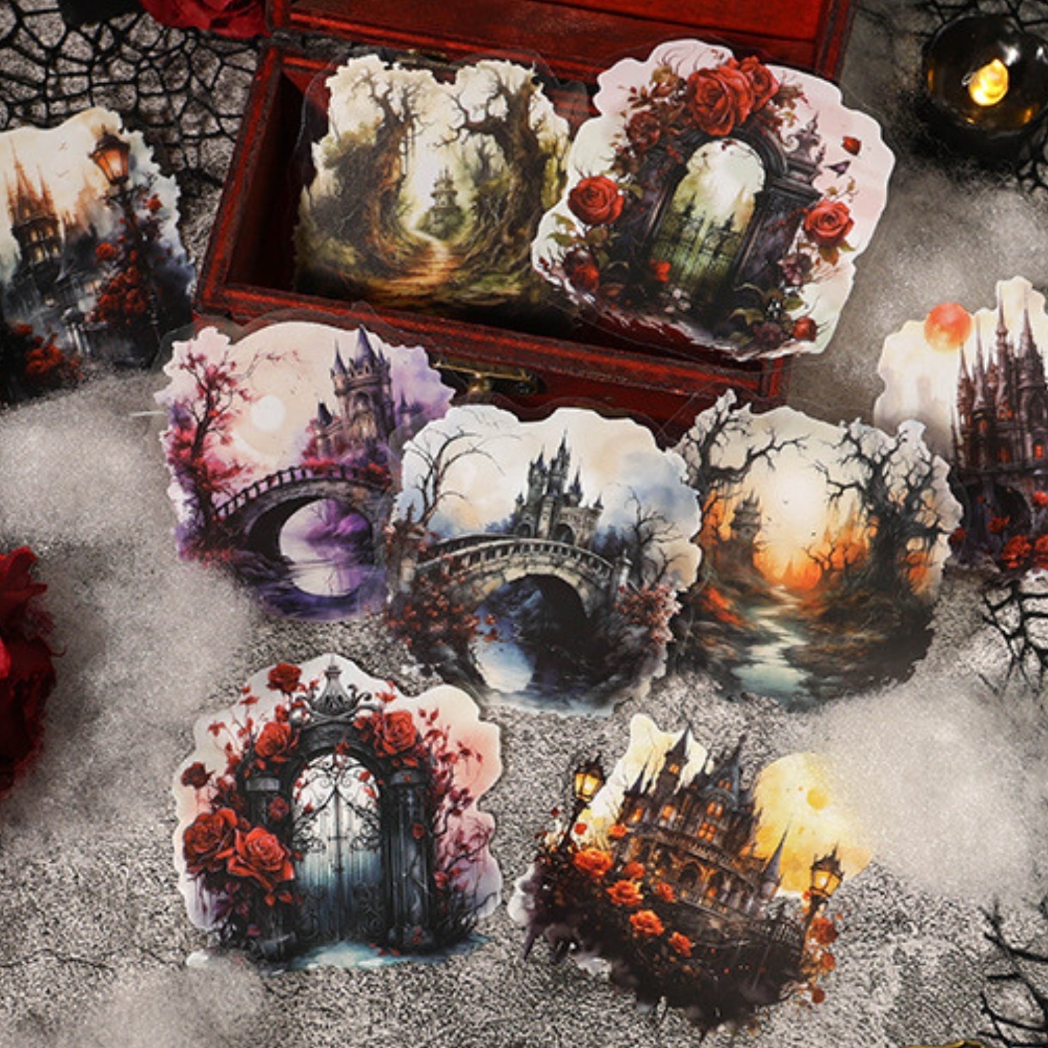 Mist Tales Series Creative Retro PET Clear Sticker Pack