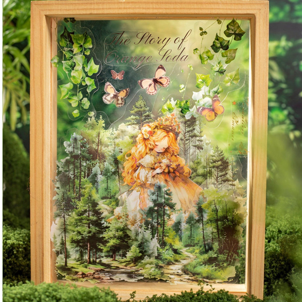 Norwegian Forest Series Green Landscape Sticker Pack