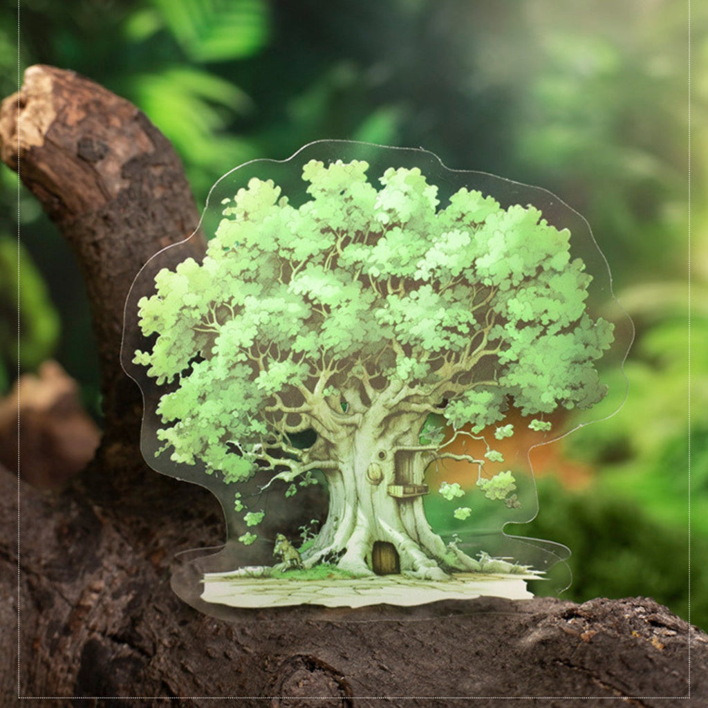 Norwegian Forest Series Green Landscape Sticker Pack