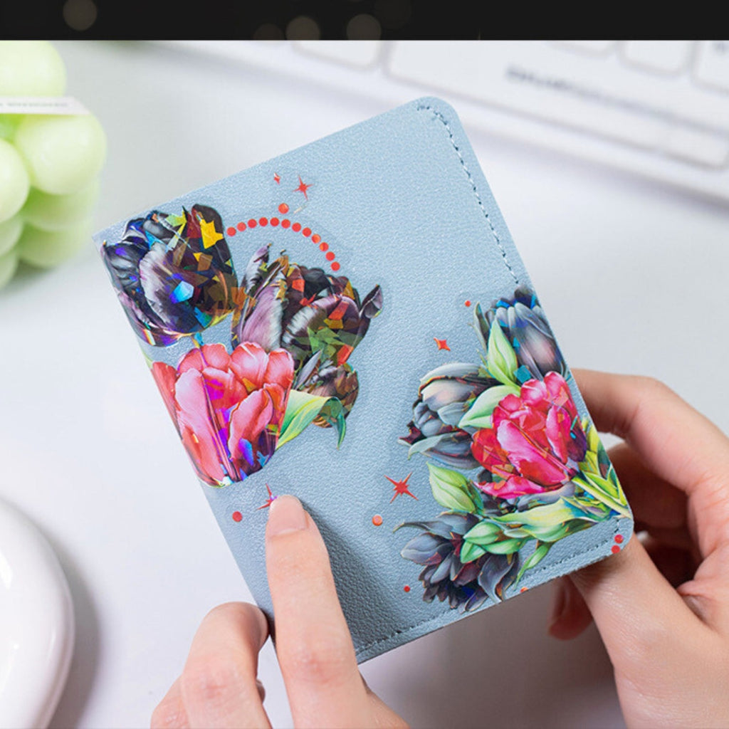 Red and Black Series Shell Light Floral Sticker