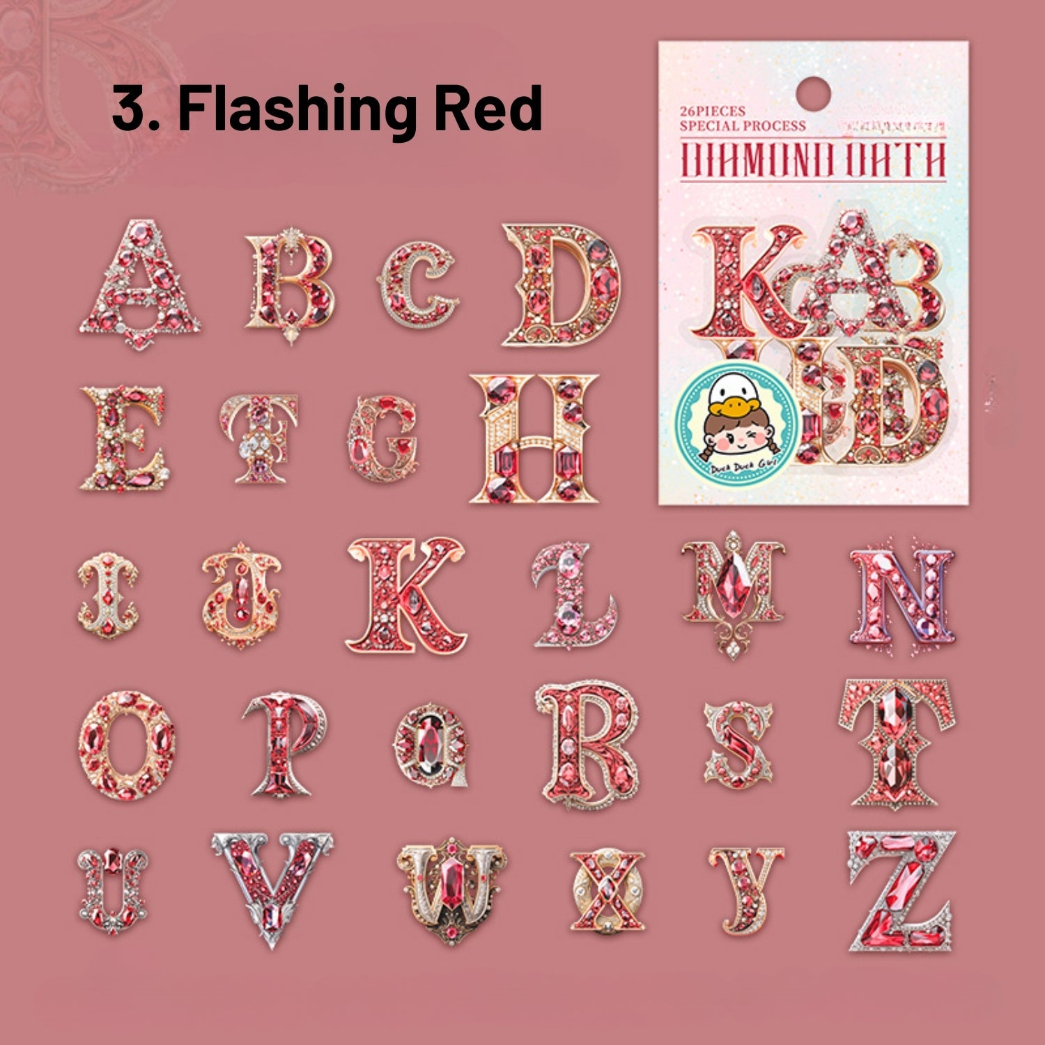 Shell Light Letter Decorative Sticker