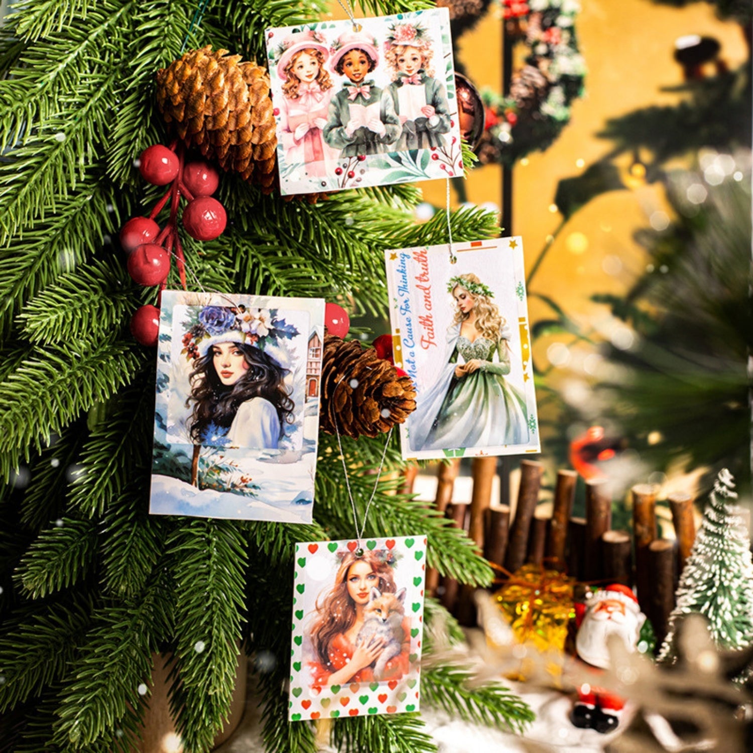 Snow Country Time Series Christmas Polaroid Character Sticker Pack