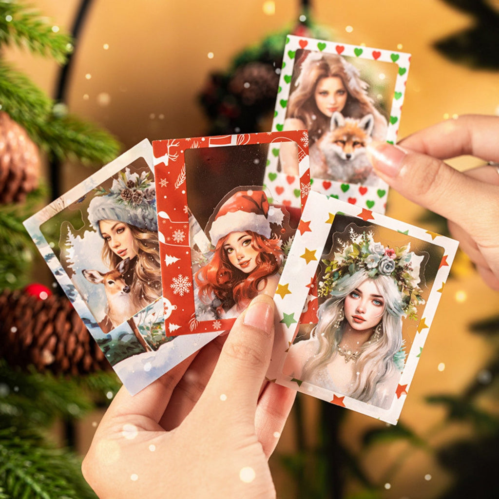 Snow Country Time Series Christmas Polaroid Character Sticker Pack