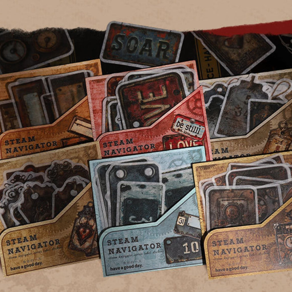 Steam Pilot Series Retro Label Sticker Pack