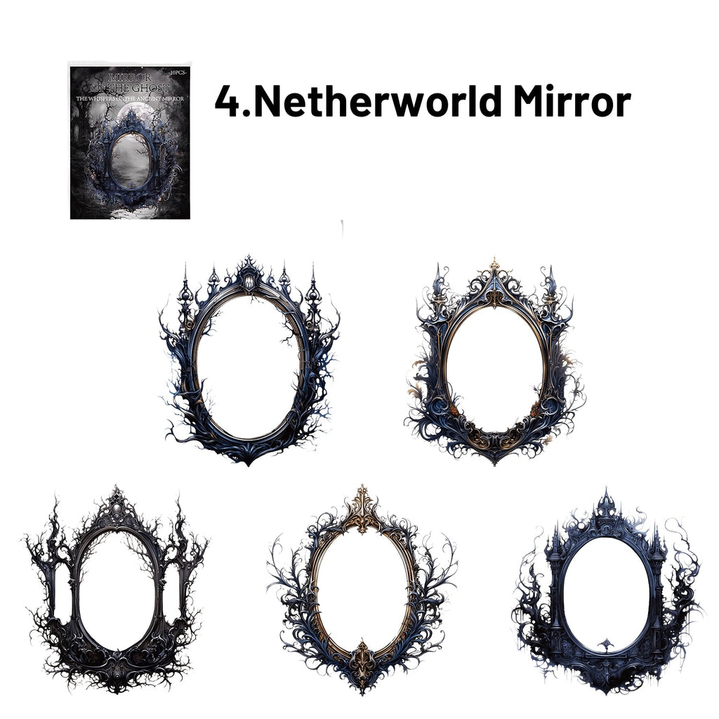 Whisper Of The Ancient Mirror Series Retro Dark Gorgeous Border Sticker Pack
