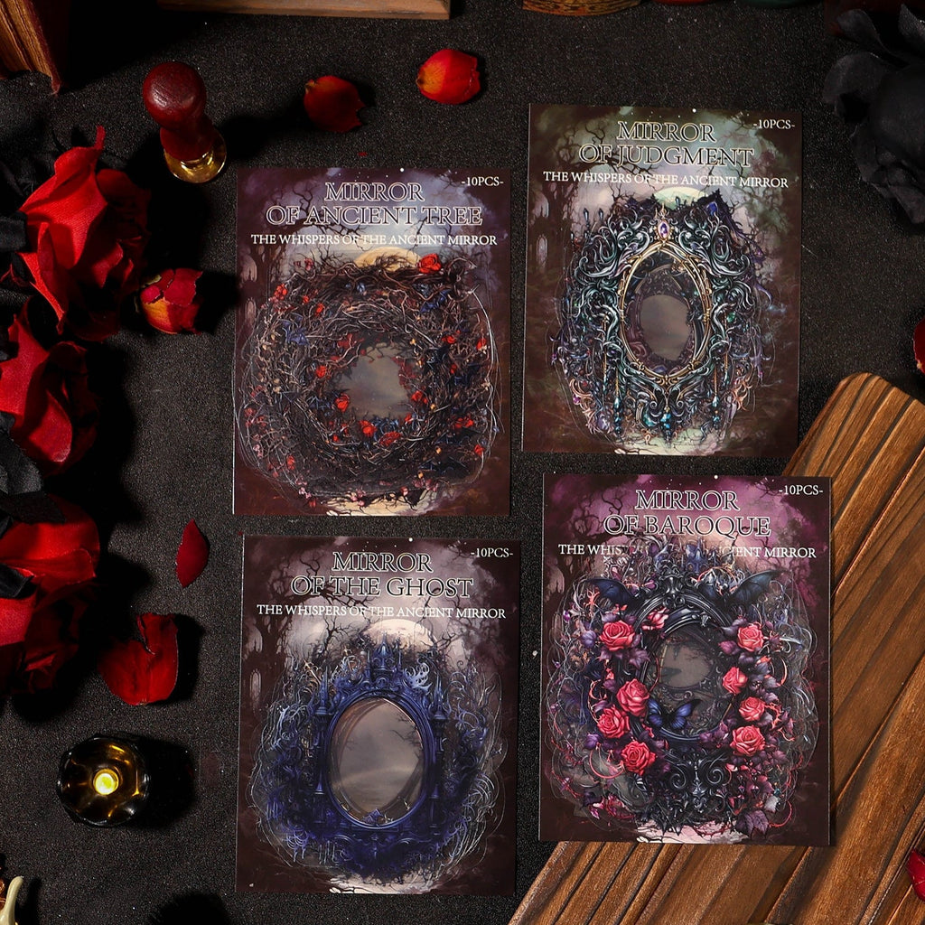 Whisper Of The Ancient Mirror Series Retro Dark Gorgeous Border Sticker Pack